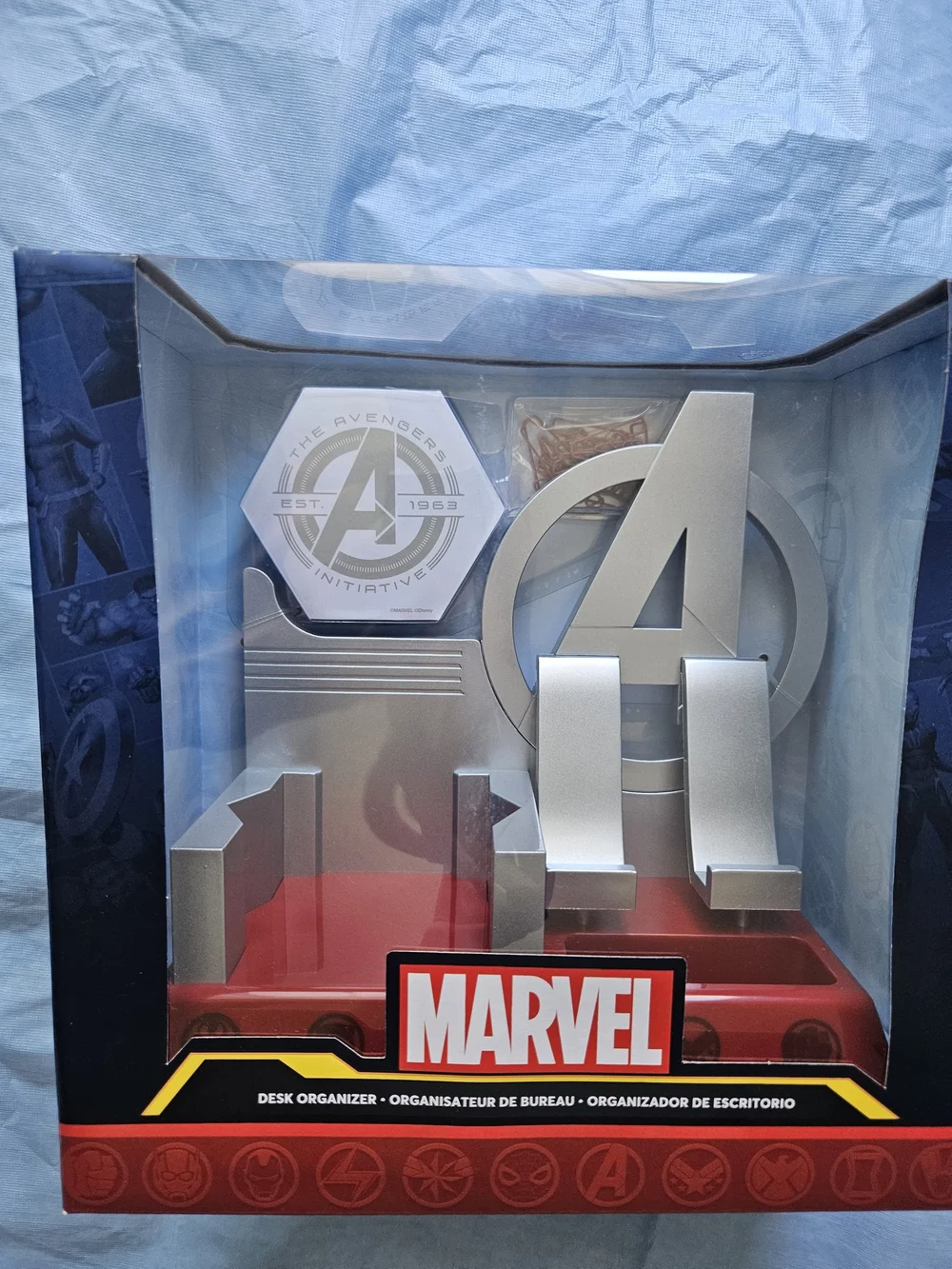 Marvel Avengers desk organizer set, officially branded by Disney Store